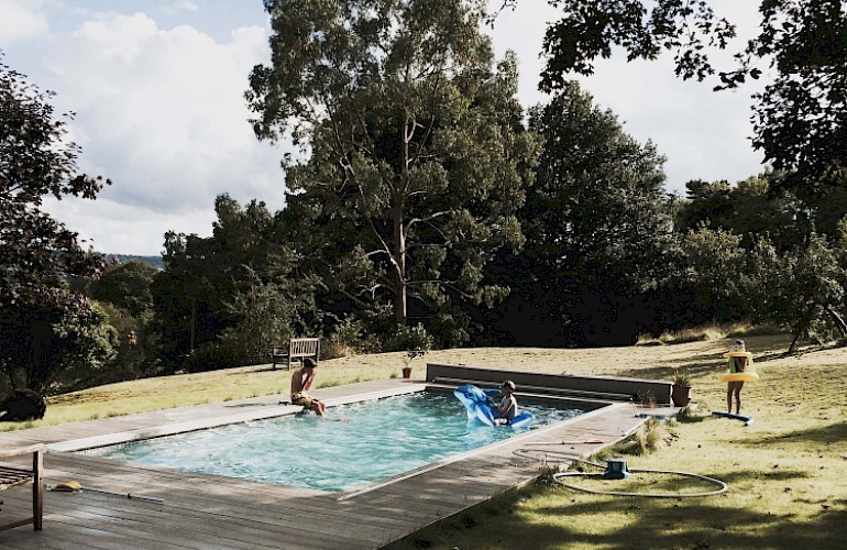 Glorious views from the pool - heated to a lovely 80c!